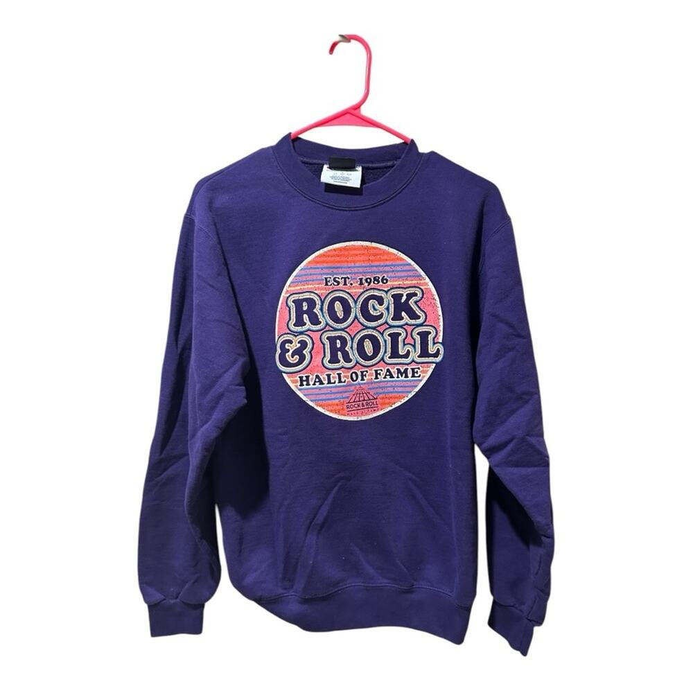 Purple Vintage Rock and Roll fest Crewneck